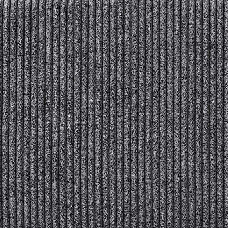 Canapé Aukusti, Velours côtelé gris, H 33 po x l 84,5 po x P 39 po