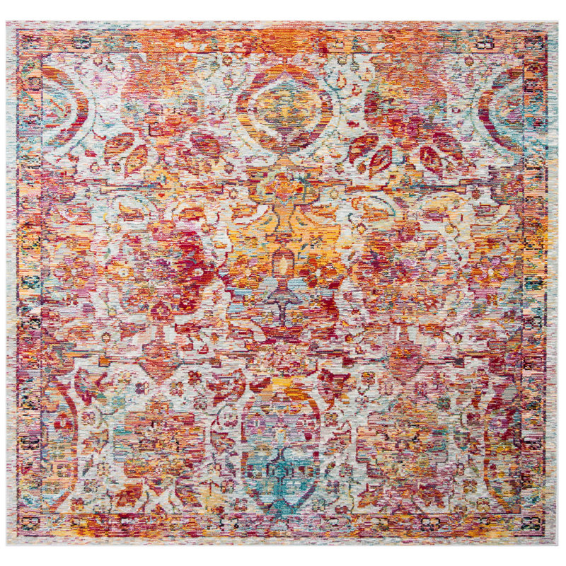 Lazaro Performance Oriental Rug, Square 7'