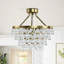 Deonta 5-Tier Dimmable Semi-Flush Crystal Chandelier-1431166250