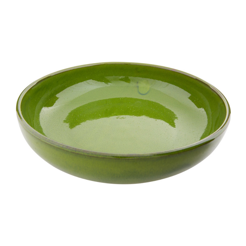 World Menagerie Michalak Ceramic Salad Bowl, Green