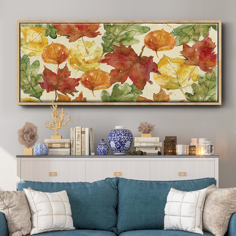 Feuilles d'automne - Toile encadrée, H 20 po x l 50 po