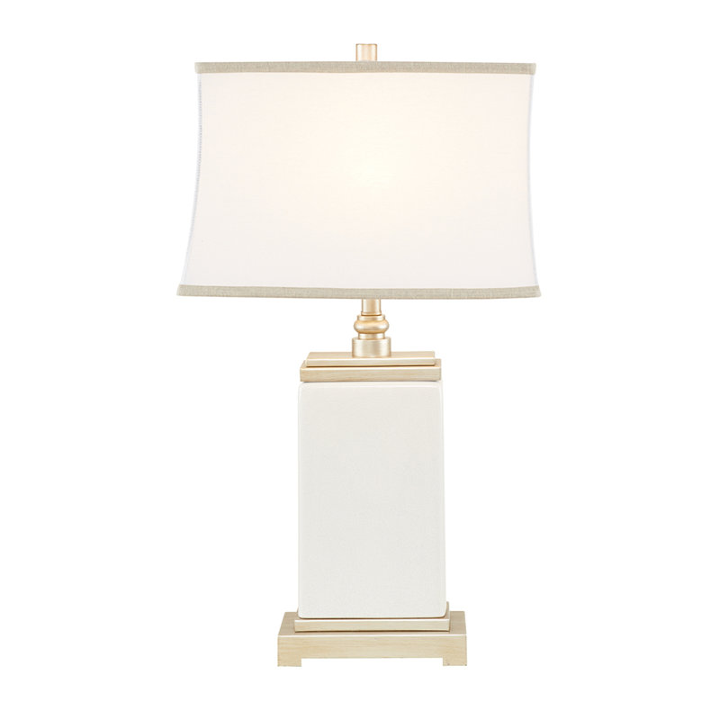 Lampe de table rectangulaire en céramique