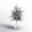 Artificial Flocked Pine Tree in Bag