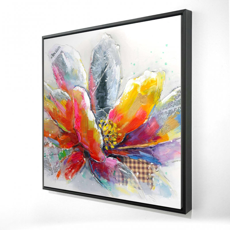 " Abstract Flower With Texture "