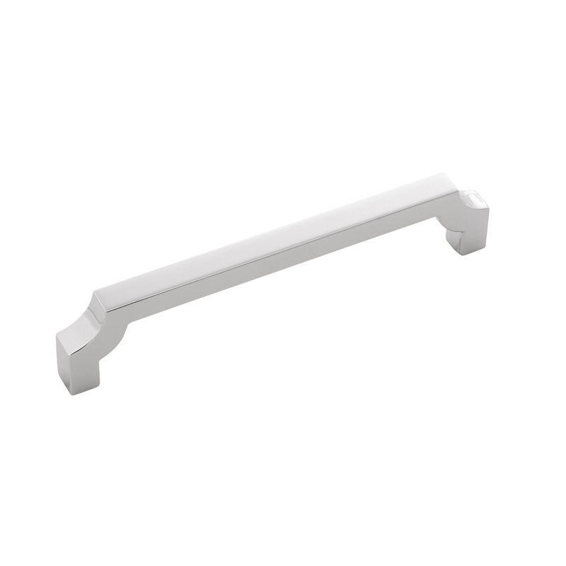 Poignée à poignée de la collection Monarch - Poignée centrale d'armoire 5-1 / 16 po chrome - Quincaillerie transitionnelle pour tiroirs et armoires