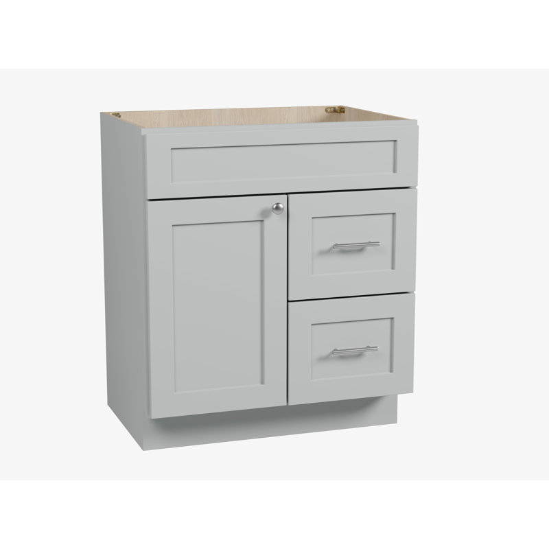 Meuble-lavabo avec tiroir 30 po Disar, Gris