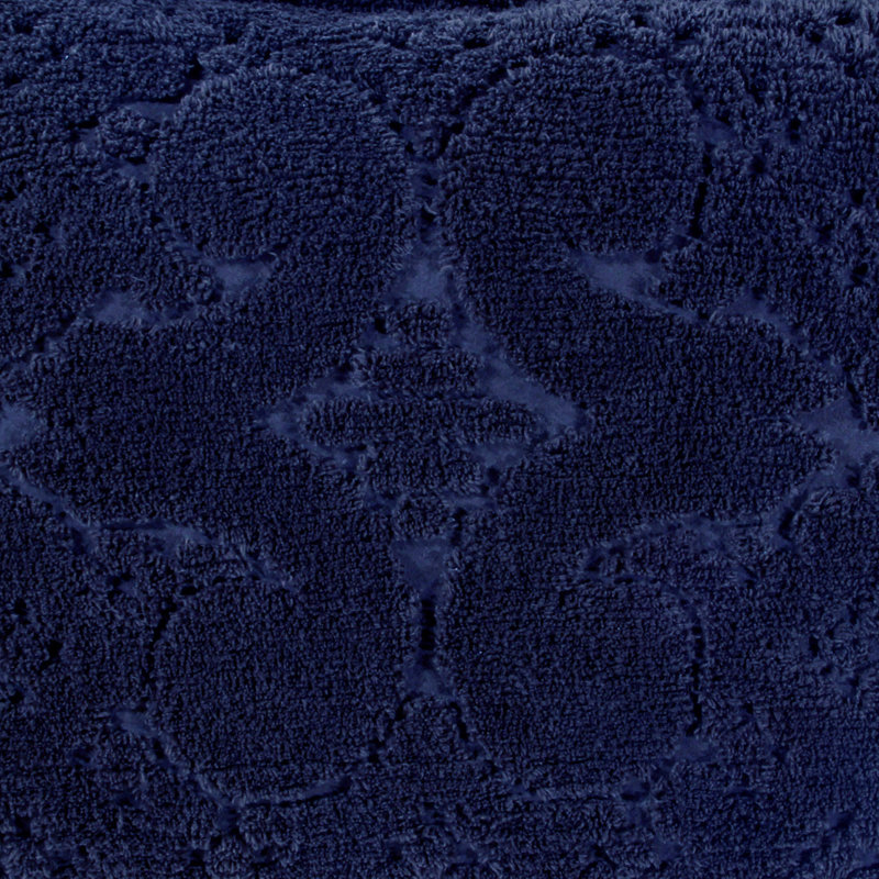 Ashton Collection 100% Cotton Chenille King Bedspread Set, Traditional Tufted Medallion Bedding with Matching Shams, OEKO-TEX Certified, Soft, Breathable, Machine Washable, All-Season, Navy