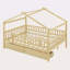 Lit double en bois avec deux tiroirs-1469594891