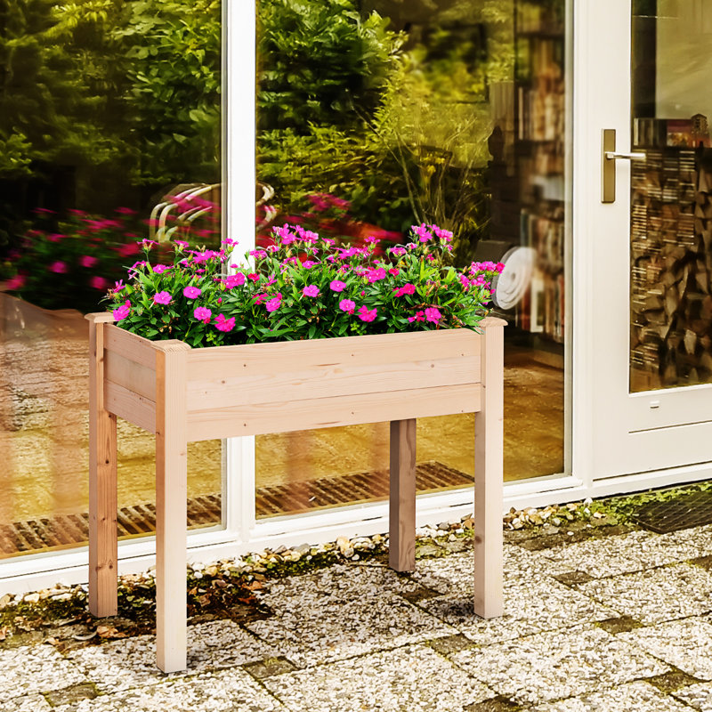 Lit de jardin surélevé avec pieds Outsunny, H 30 po x l 33,75 po x P 18 po