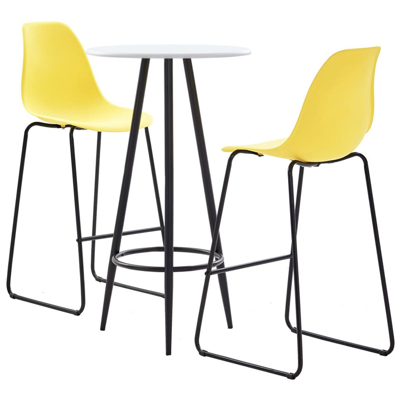 Bellario 2 - Person Dining Set, Black, White