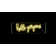 Hello Gorgerous 20" Contemporary Glam Acrylic Box USB Operated LED Neon Light, Yellow