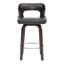 Tabouret de bar et de comptoir pivotant en similicuir-175145999