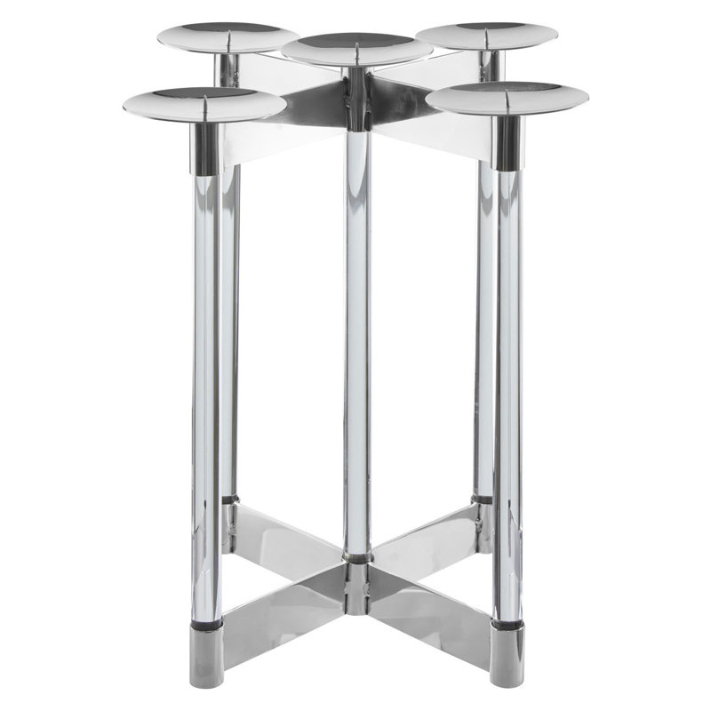 Ann Tabletop Lantern, Silver