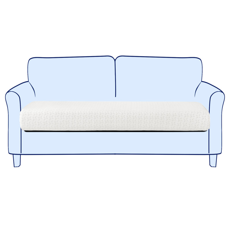 Housse extensible pour causeuse à coussins carrés / rectangulaires