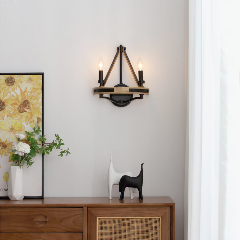 Applique murale rustique 2 lumières VidaLite Savannah