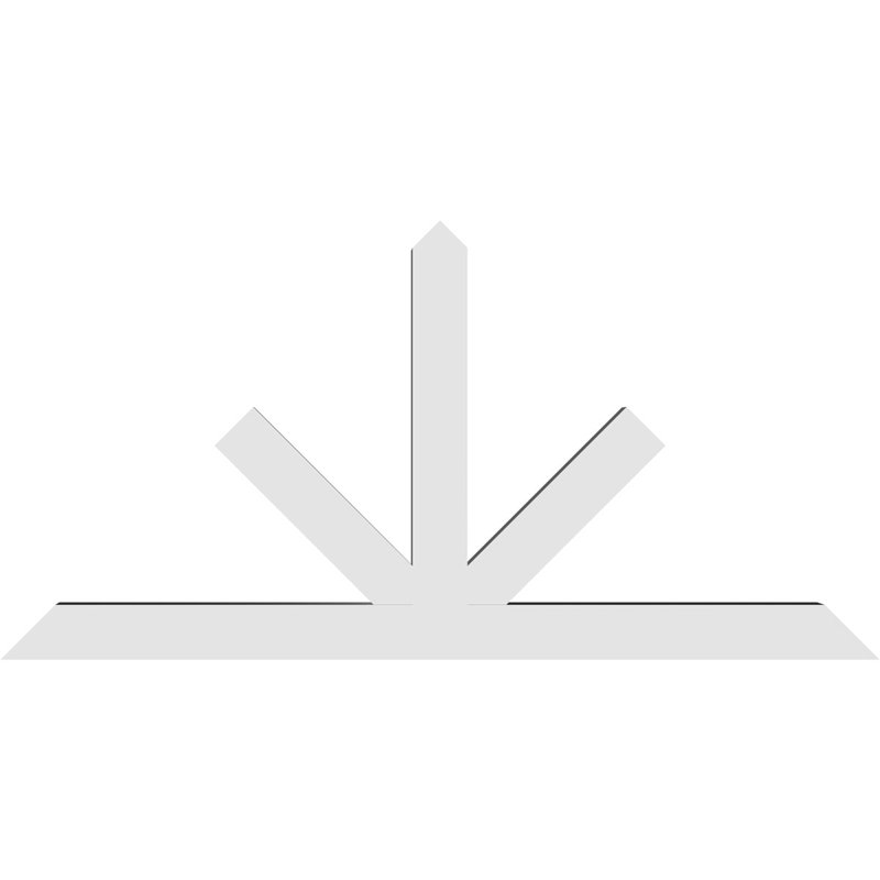 Support à pignon Saratoga, H 48 po x l 96 po (pas: 12/12), P 6 po x F 6 po, PVC
