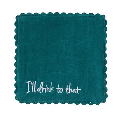 Spirit Cocktail Napkin 6"x 6" in , Blue