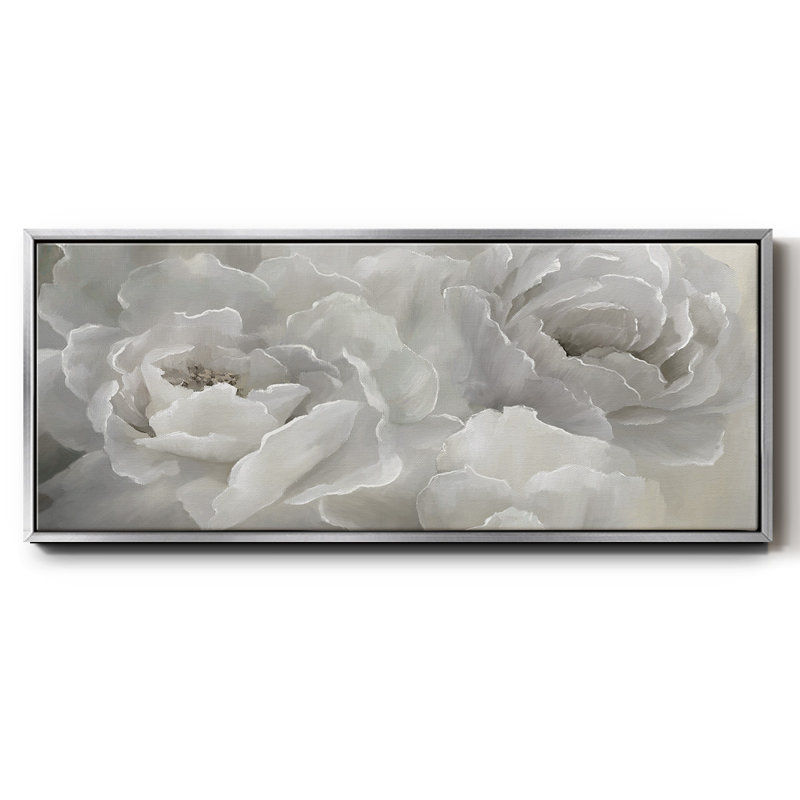Doux pivoine, toile encadrée