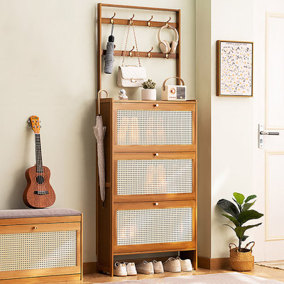 18 Pair Shoe Storage Cabinet