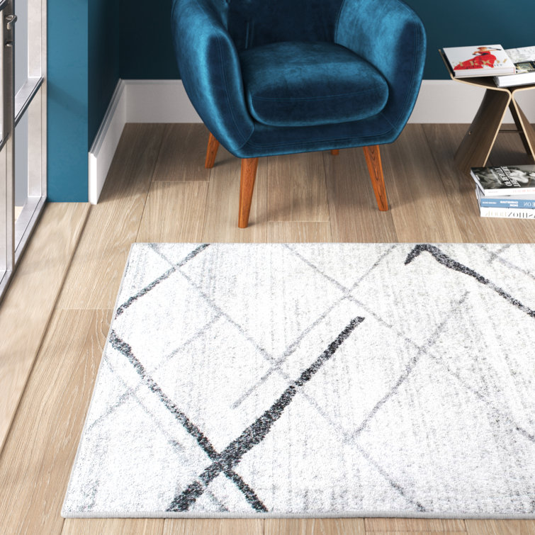 Amii Contemporary Performance Ivory/Gray/Charcoal Area Rug
