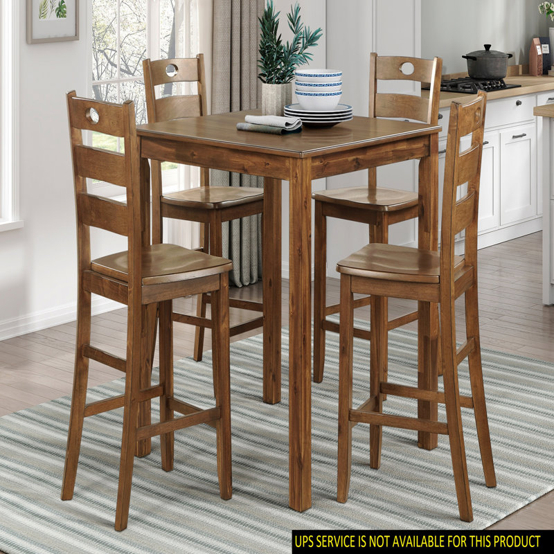 Table et 4 chaises de hauteur comptoir