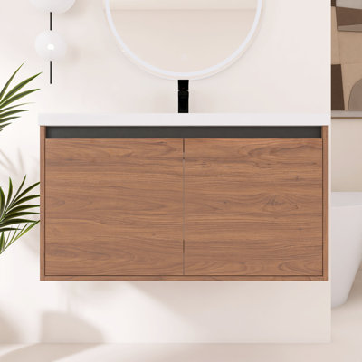 Ensemble de meuble-lavabo 36 po avec lavabo en résine 36 po, 2 portes