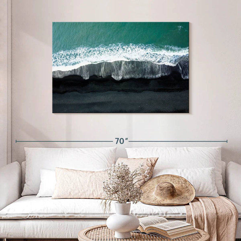 Gillard Reynisfjara plage noire, H 30 po x l 45 po
