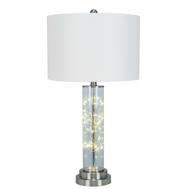 Glass Table Lamp with LED Fairy Lights