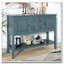 Console de rangement rétro avec quatre petits tiroirs et une tablette inférieure-1537612652