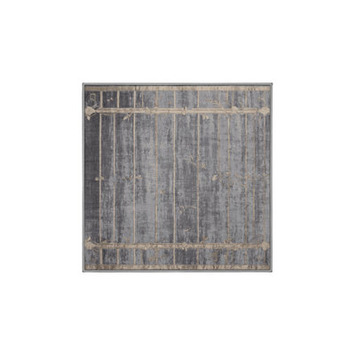 Machine Washable Gray Area Rug