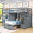 Kary Full Over Twin Bunk Bed With Storage Drawers And Staircase-1695105192