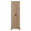 Armoire de rangement avec deux portes pour salle de bain, bureau, tablette réglable, panneau de fibres à densité moyenne, brun-1700226708