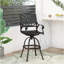 Tabouret pivotant en fonte d'aluminium