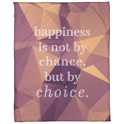 Couverture en molleton Faux Gemstone Happiness