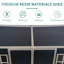 Abri de jardin polyvalent en résine 8 po x 6 pi, rangement pour poubelle, structure en acier galvanisé noir de carbone 6 pi x 8 pi