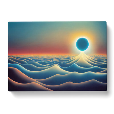 Surrealistic Ocean View - Wrapped Canvas Print