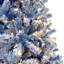 Sapin de Noël artificiel 6 pi - bleu, 750 branches, ignifuge, électrique, sapin décoratif d'intérieur avec neige