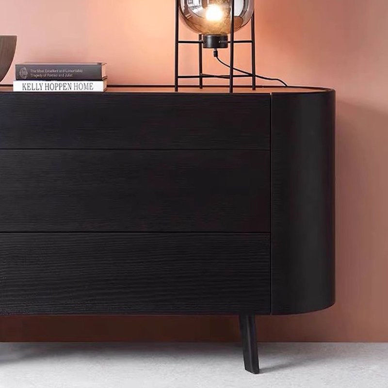 Buffet moderne en bois minimaliste, H 29,92 po x l 55,12 po x P 16,54 po