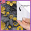 Rideaux de douche jaunes et gris à motif floral extra longs-610636999