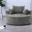 Fauteuil d'appoint confortable en chenille, design moderne moelleux pour la maison