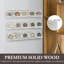 3 Piece Pine Solid Wood Floating Shelf