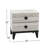 NIGHTSTAND In Cream Oak (Rustic Accents)