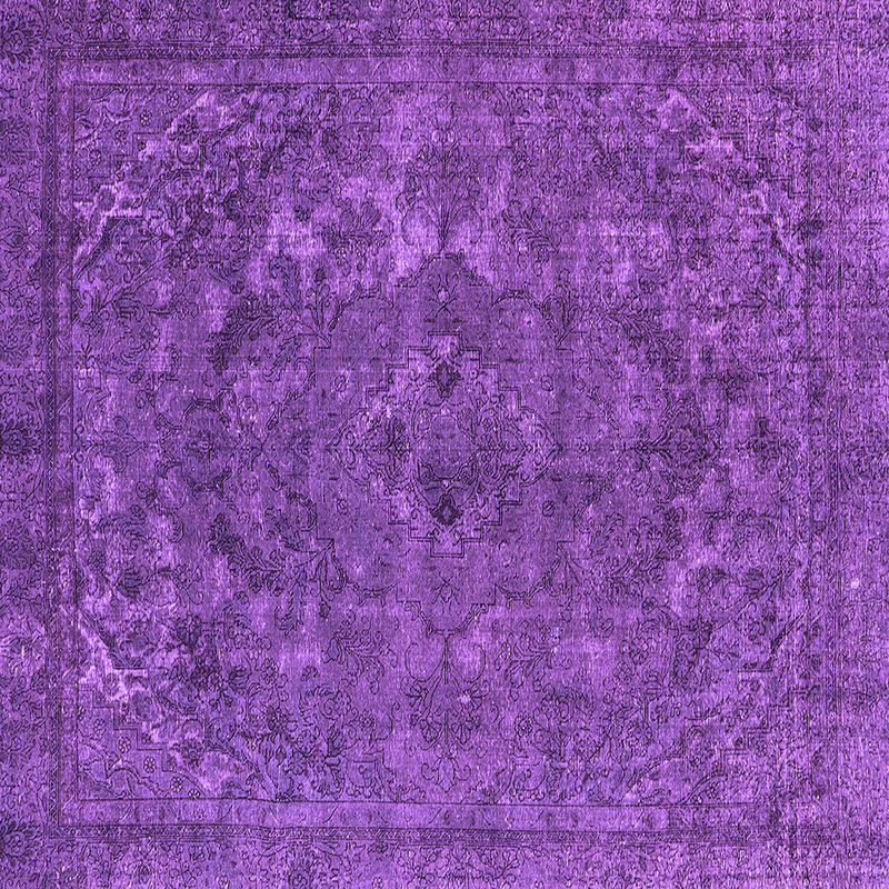 Tapis mauve Mid-Century 1027, Carré 8 pi