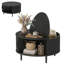 HOMCOM Round Coffee Table with Storage Modern Centre Table-577875040-577875045-577875041