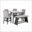 Banc de bar gris Jasmine