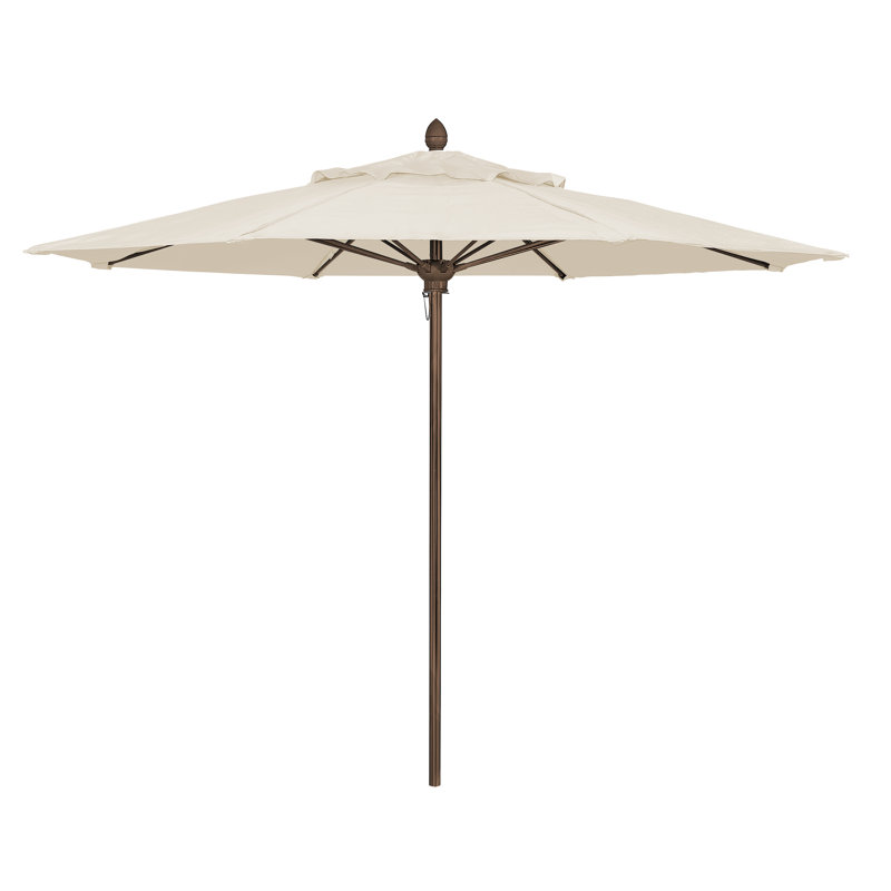 Parasol de marché 8 pi Prestige, Sunbrella® naturel, Terra