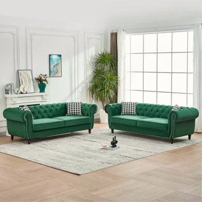 Canapé 3 places et 3 places Chesterfield