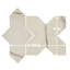 Istanbul Squire Shield With Cross 6 In. X 8-3/8 In. Porcelain Floor And Wall Tile Kit-1633919432