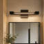 Luminaire de salle de bain 1 lumière DEL moderne noire 15,7 po, applique murale rotative, applique murale encastrée horizontale ou verticale à intensité variable 5 CCT