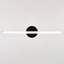 Maragh 23.75 In. Integrated LED Black Bathroom Vanity Wall Light With Night Light